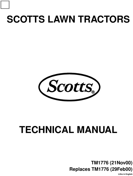 Product picture Scotts_Lawn_Mower_S1642_S1742_S2046_Factory_Service_Manual